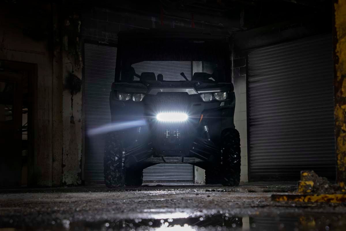 Can-Am Defender DPS HD8 LED Light - Bumper Mount - Rough Country - 12